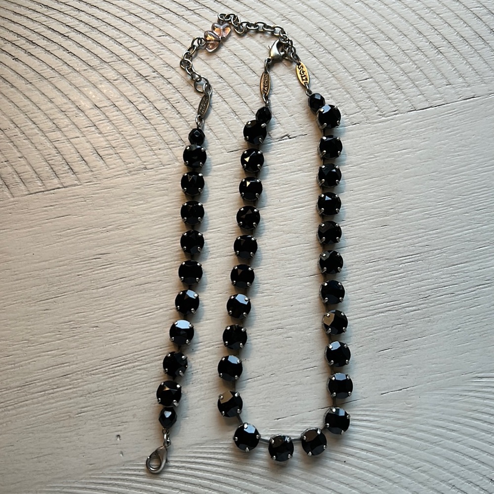 Sabika Black Manhattan Choker and Bracelet